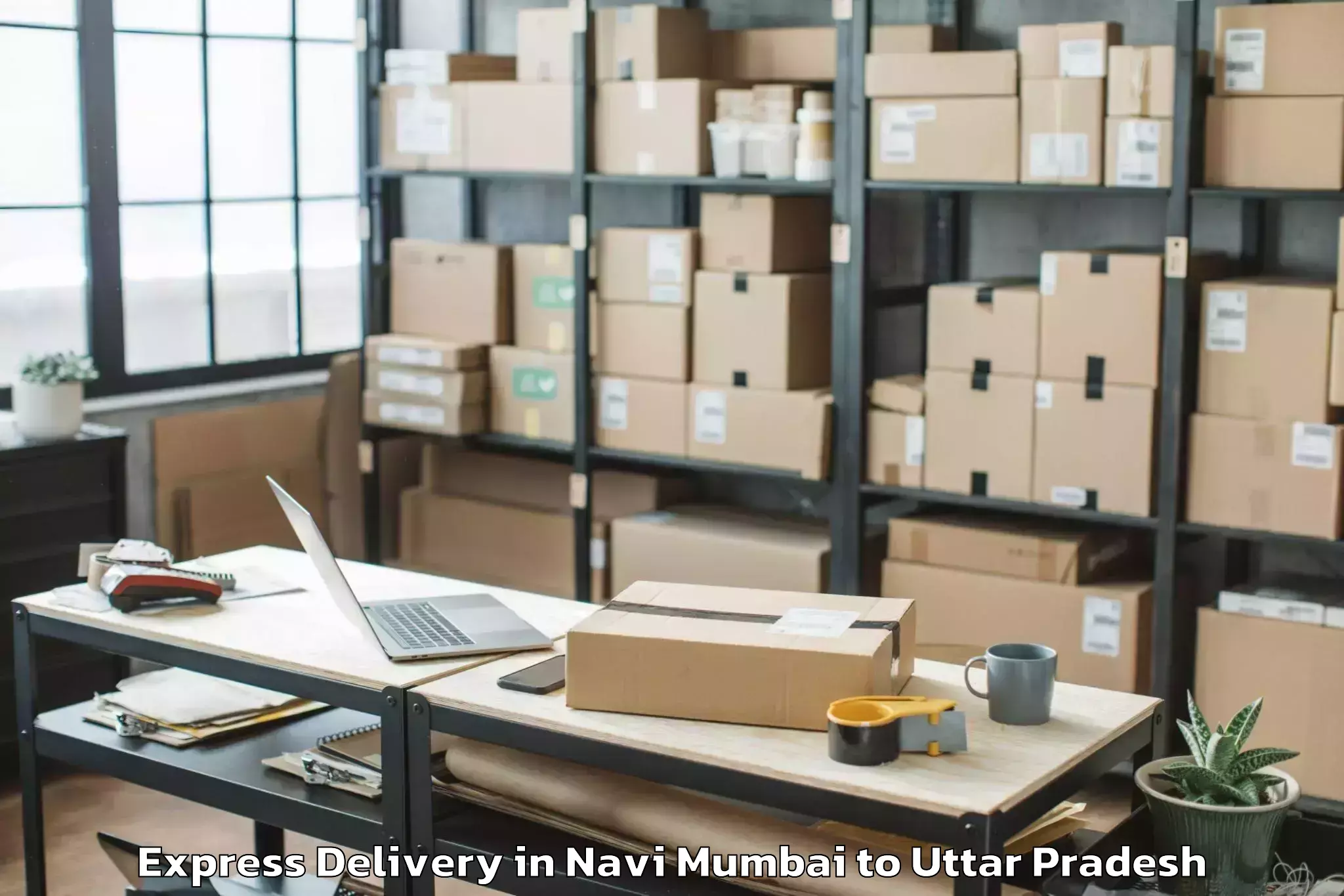 Book Navi Mumbai to Chillupar Express Delivery Online